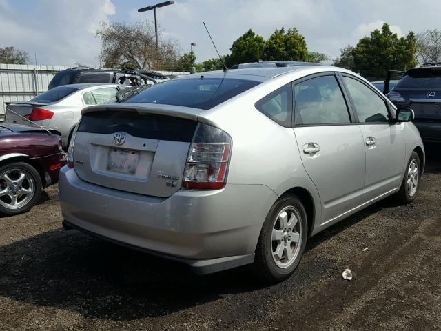 JTDKB20UX40111002 - 2004 TOYOTA PRIUS SILVER photo 4