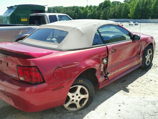 1FAFP4449YF287539 - 2000 FORD MUSTANG RED photo 9