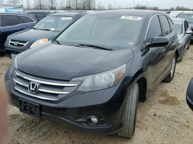 5J6RM3H52DL013697 - 2013 HONDA CR-V EX BLACK photo 2