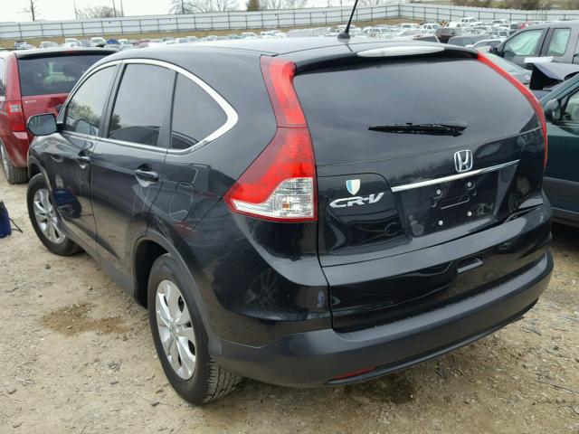 5J6RM3H52DL013697 - 2013 HONDA CR-V EX BLACK photo 3