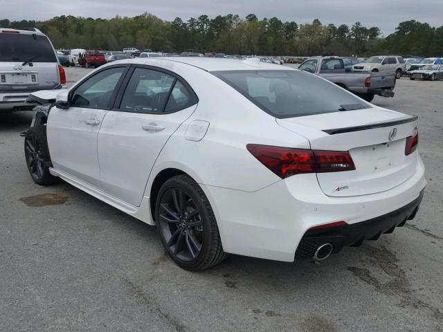19UUB2F68JA012963 - 2018 ACURA TLX TECH+A WHITE photo 3