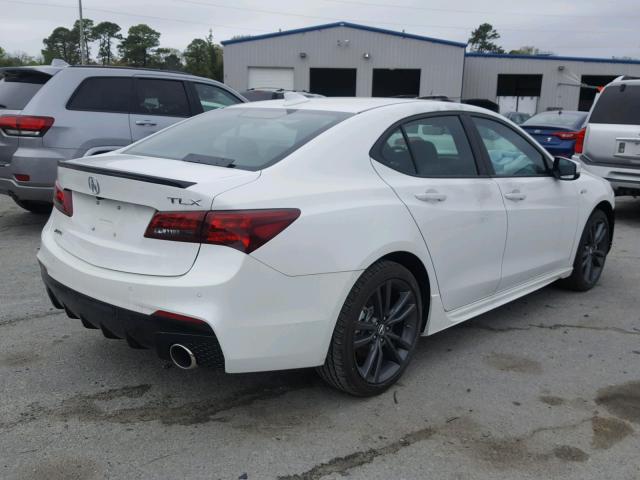 19UUB2F68JA012963 - 2018 ACURA TLX TECH+A WHITE photo 4