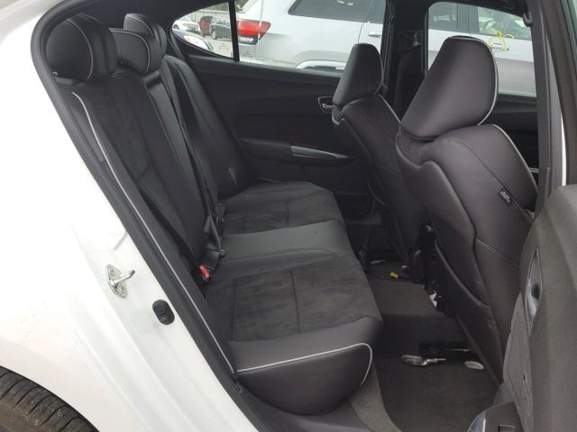 19UUB2F68JA012963 - 2018 ACURA TLX TECH+A WHITE photo 6