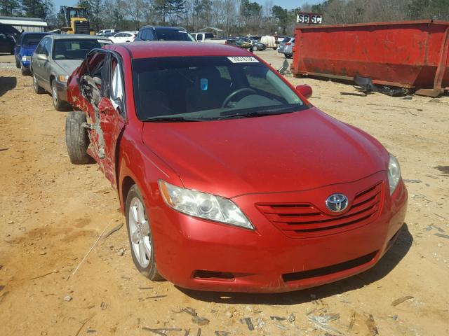 4T1BE46K27U153052 - 2007 TOYOTA CAMRY RED photo 1