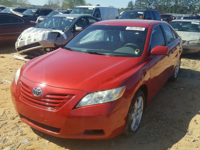 4T1BE46K27U153052 - 2007 TOYOTA CAMRY RED photo 2