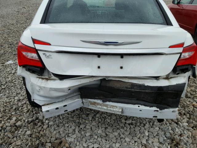 1C3CCBCB2DN697777 - 2013 CHRYSLER 200 LIMITE WHITE photo 9