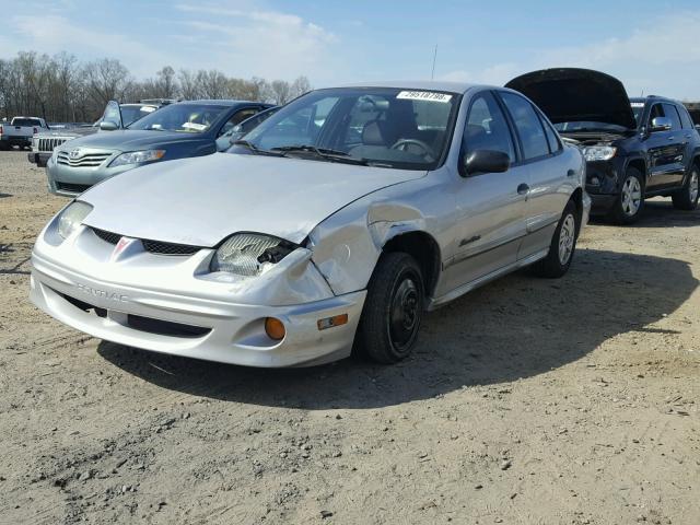 1G2JB524917329501 - 2001 PONTIAC SUNFIRE SE SILVER photo 2