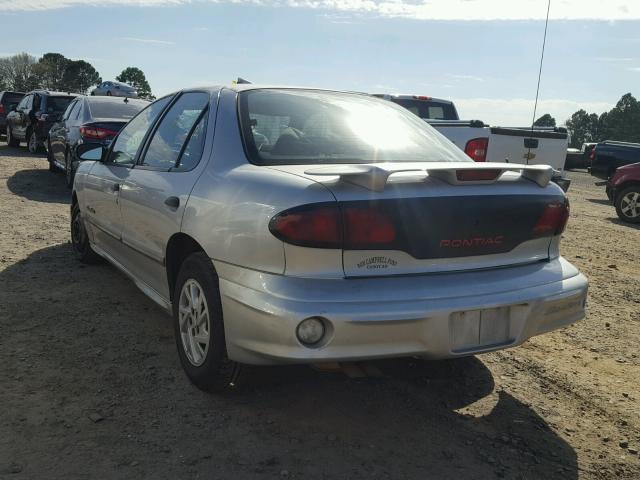 1G2JB524917329501 - 2001 PONTIAC SUNFIRE SE SILVER photo 3