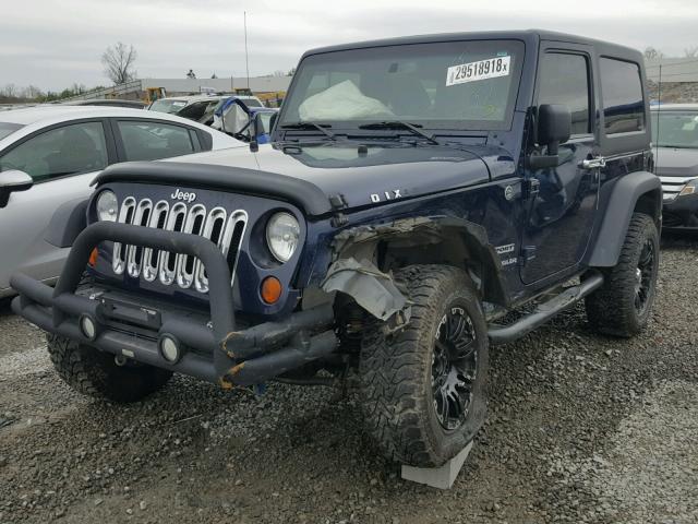 1C4AJWAG8DL511265 - 2013 JEEP WRANGLER S BLUE photo 2