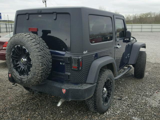 1C4AJWAG8DL511265 - 2013 JEEP WRANGLER S BLUE photo 4