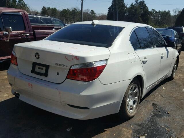 WBANA53574B853350 - 2004 BMW 525 I WHITE photo 4