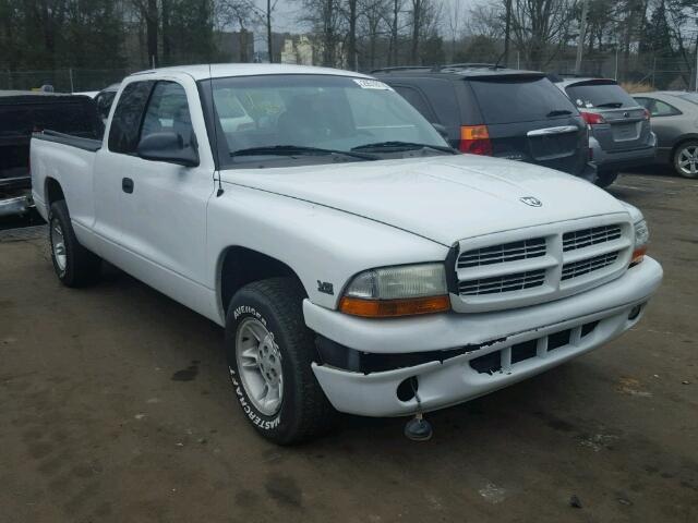 1B7GL22X3YS539076 - 2000 DODGE DAKOTA WHITE photo 1