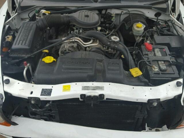 1B7GL22X3YS539076 - 2000 DODGE DAKOTA WHITE photo 7