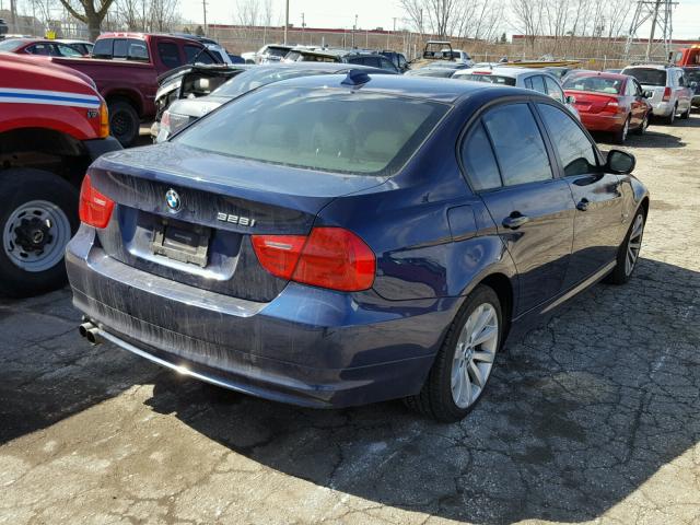 WBAPK7C55BA820657 - 2011 BMW 328 XI BLUE photo 4