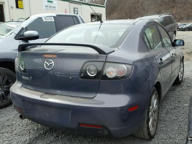 JM1BK12G081877595 - 2008 MAZDA 3 I GRAY photo 4