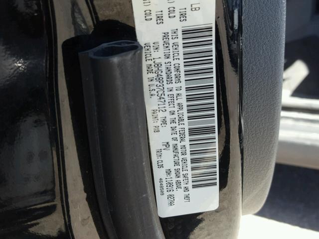 1J8HG48P37C547112 - 2007 JEEP COMMANDER BLACK photo 10