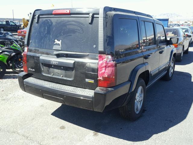 1J8HG48P37C547112 - 2007 JEEP COMMANDER BLACK photo 4