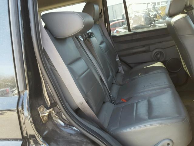 1J8HG48P37C547112 - 2007 JEEP COMMANDER BLACK photo 6