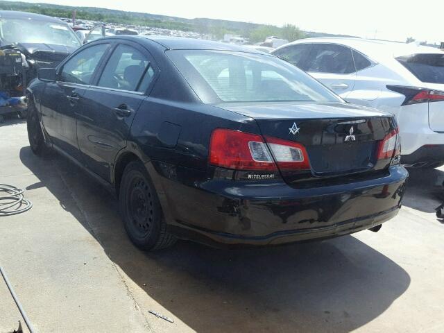 4A32B3FF1CE010590 - 2012 MITSUBISHI GALANT ES BLACK photo 3