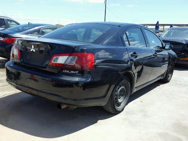 4A32B3FF1CE010590 - 2012 MITSUBISHI GALANT ES BLACK photo 4