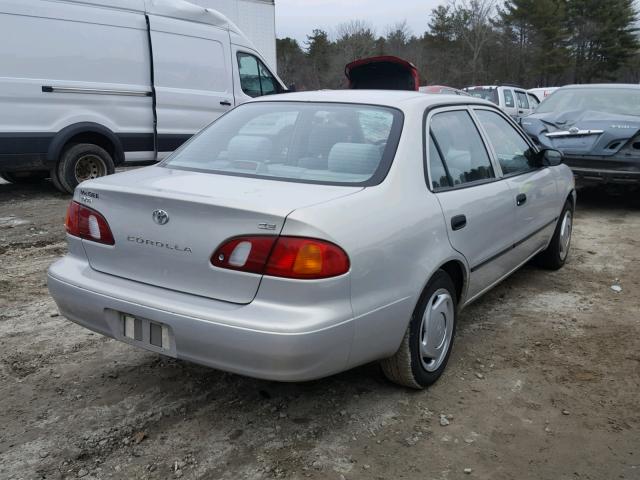 2T1BR12E9YC342237 - 2000 TOYOTA COROLLA VE GRAY photo 4