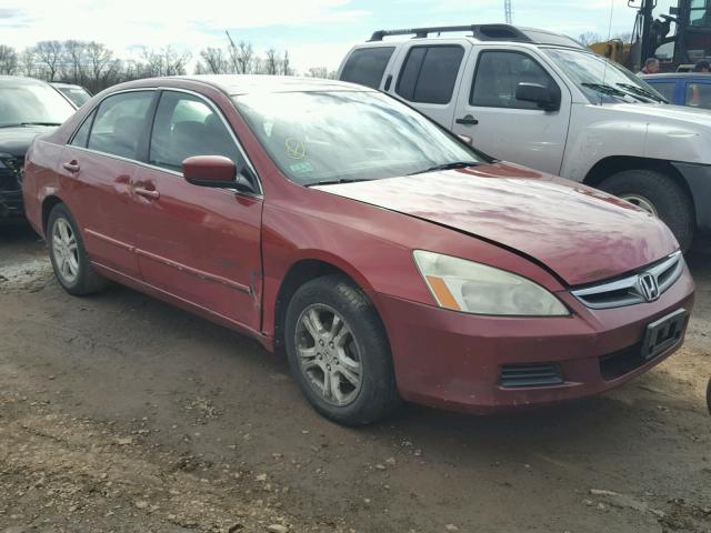 1HGCM56317A055935 - 2007 HONDA ACCORD SE RED photo 1