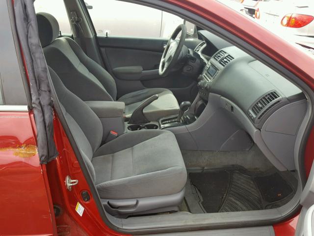 1HGCM56317A055935 - 2007 HONDA ACCORD SE RED photo 5