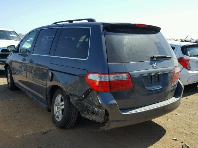 5FNRL38645B020074 - 2005 HONDA ODYSSEY EX GRAY photo 3