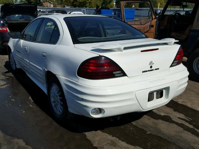 1G2NG52E0YM788357 - 2000 PONTIAC GRAND AM S 白色 照片 3