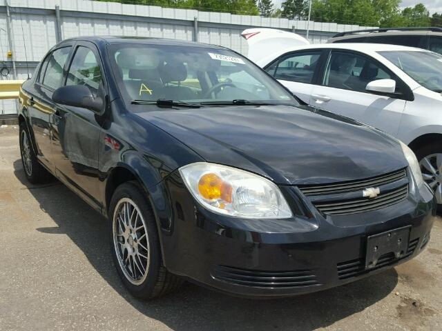 1G1AK55F277109708 - 2007 CHEVROLET COBALT LS BLACK photo 1