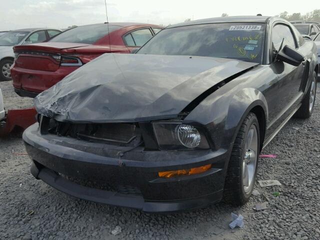 1ZVFT82H975314646 - 2007 FORD MUSTANG GT BLACK photo 2