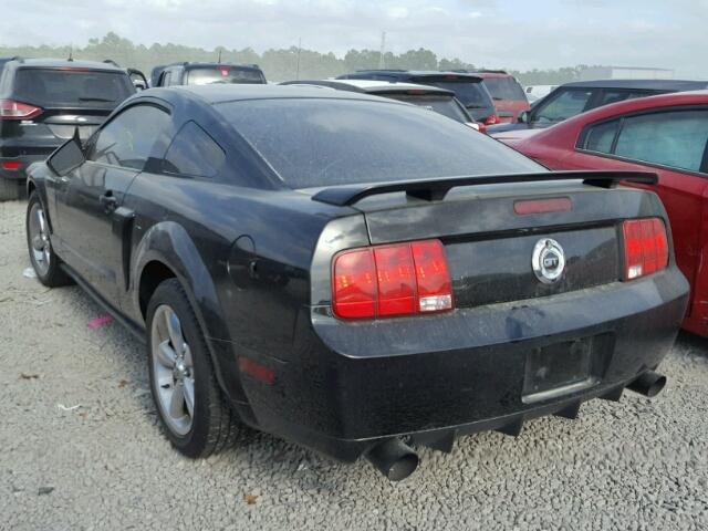 1ZVFT82H975314646 - 2007 FORD MUSTANG GT BLACK photo 3