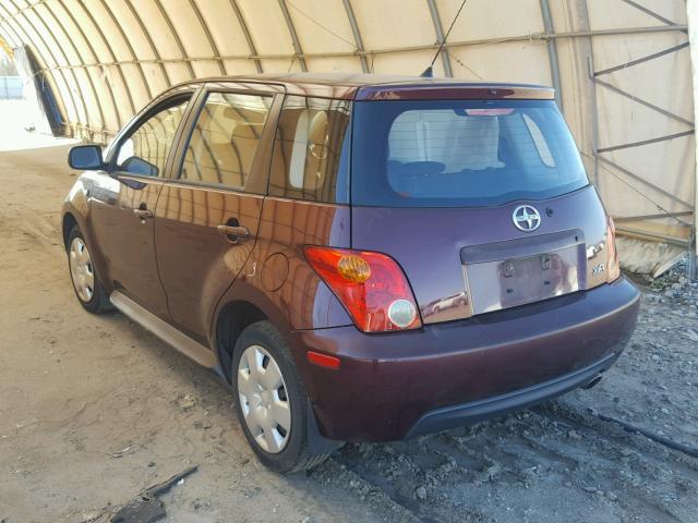 JTKKT604X40065247 - 2004 TOYOTA SCION XA MAROON photo 3