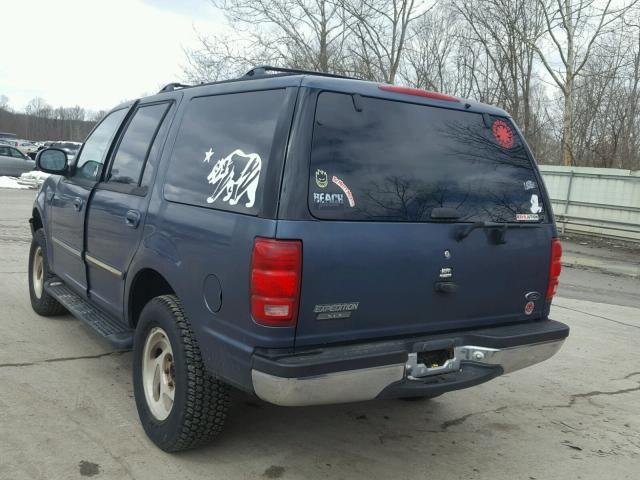 1FMPU18L3WLB12513 - 1998 FORD EXPEDITION BLUE photo 3