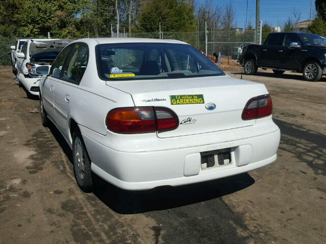 1G1ND52MXWY174362 - 1998 CHEVROLET MALIBU WHITE photo 3