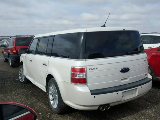 2FMDK52C19BA05313 - 2009 FORD FLEX SEL WHITE photo 3