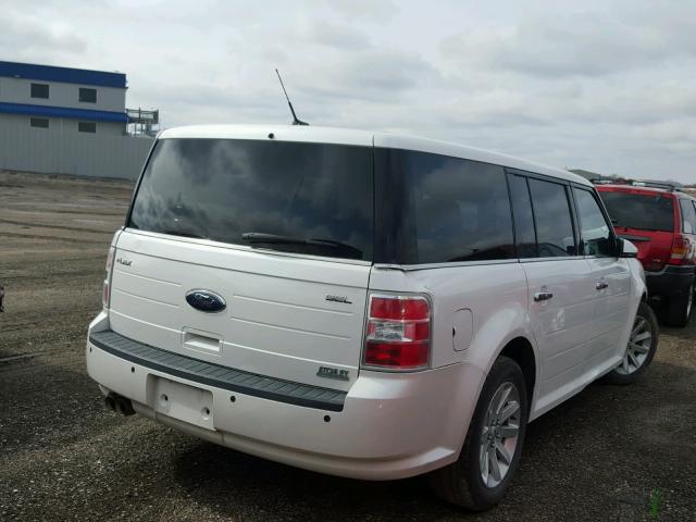 2FMDK52C19BA05313 - 2009 FORD FLEX SEL WHITE photo 4