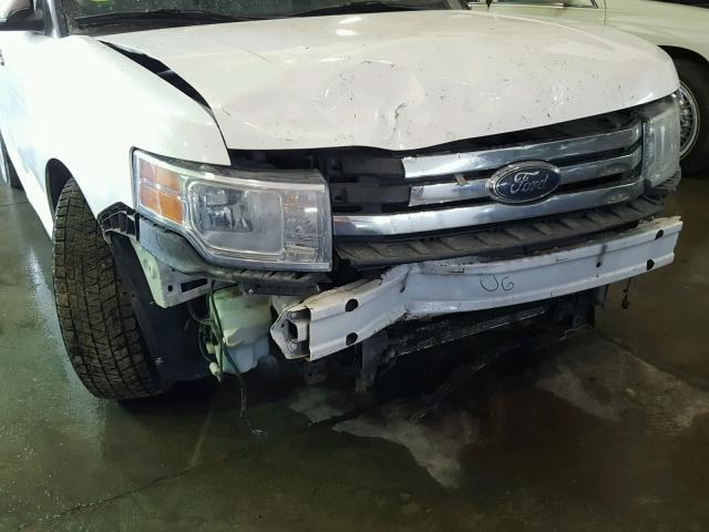 2FMDK52C19BA05313 - 2009 FORD FLEX SEL WHITE photo 9