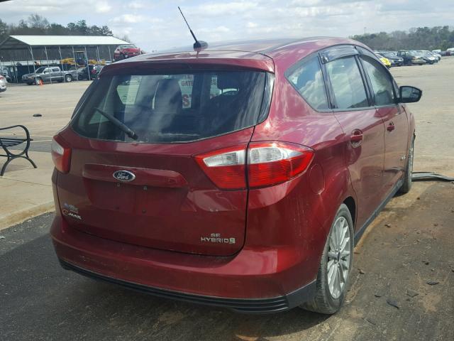 1FADP5AU3EL507577 - 2014 FORD C-MAX SE RED photo 4