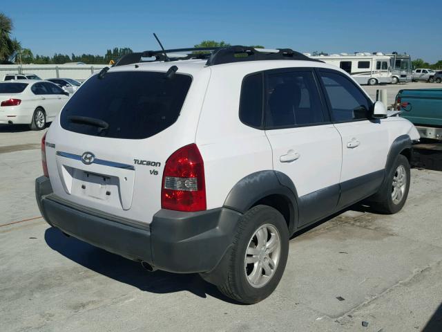 KM8JN12D28U912379 - 2008 HYUNDAI TUCSON SE WHITE photo 4