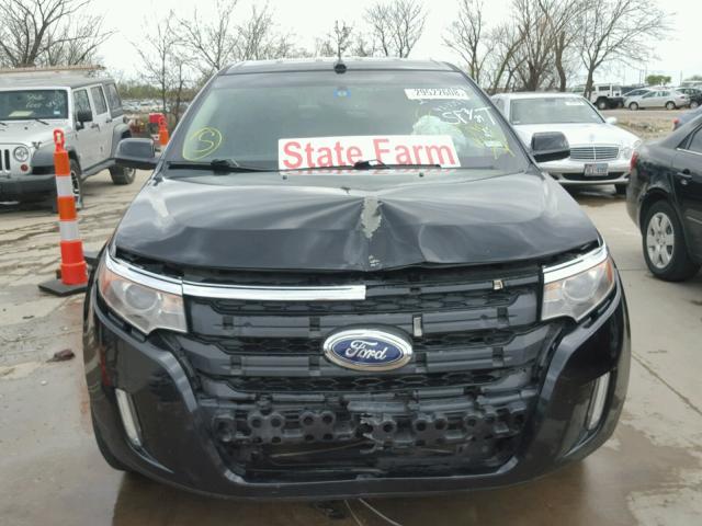 2FMDK3AK2DBB83690 - 2013 FORD EDGE SPORT BLACK photo 9