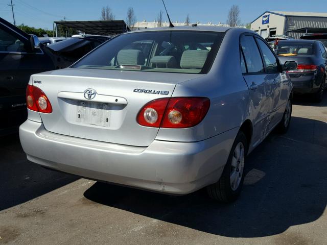 1NXBR30E16Z721162 - 2006 TOYOTA COROLLA CE SILVER photo 4