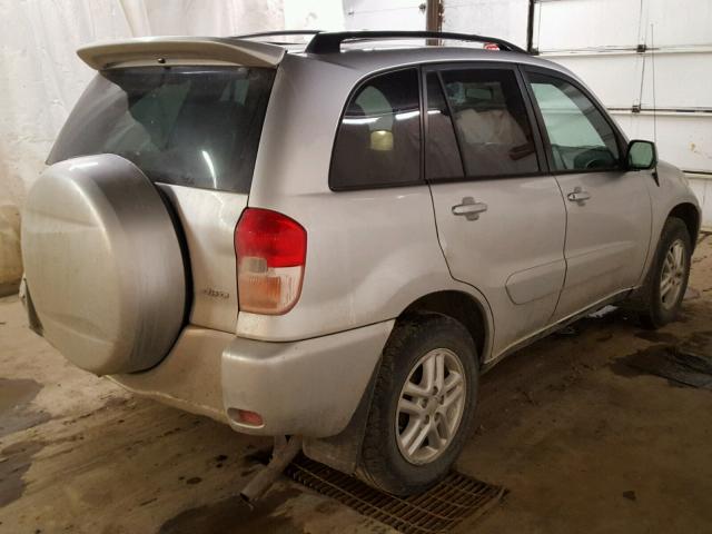 JTEHH20V636094983 - 2003 TOYOTA RAV4 SILVER photo 4