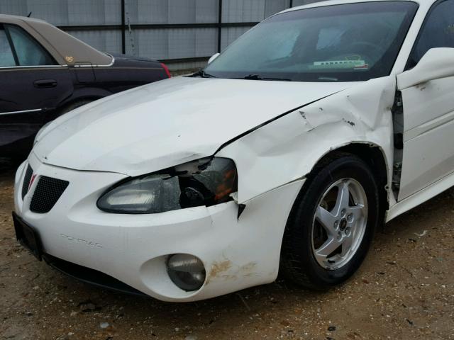 2G2WS522341121300 - 2004 PONTIAC GRAND PRIX WHITE photo 9