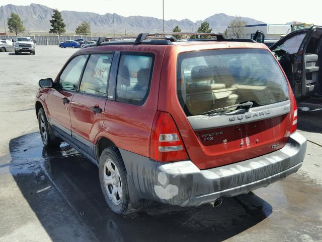 JF1SG63663G754870 - 2003 SUBARU FORESTER 2 RED photo 3