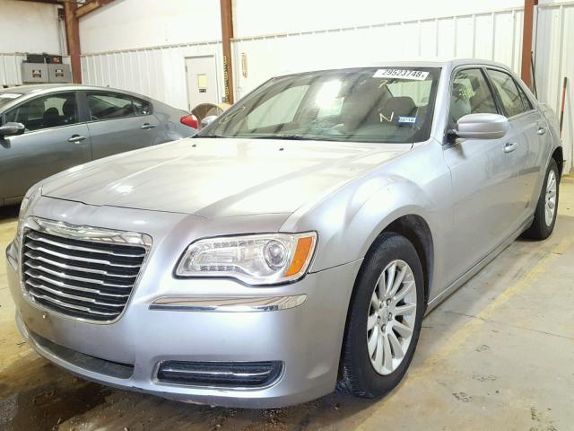 2C3CCAAG4DH627134 - 2013 CHRYSLER 300 SILVER photo 2