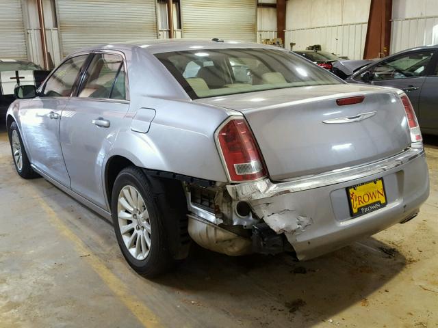 2C3CCAAG4DH627134 - 2013 CHRYSLER 300 SILVER photo 3