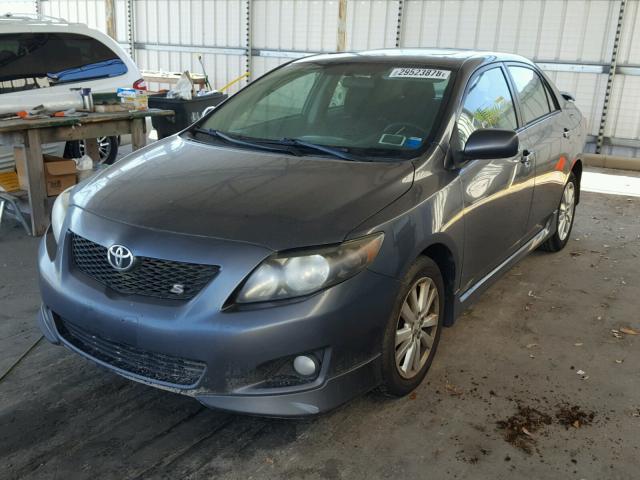 2T1BU4EE6AC301775 - 2010 TOYOTA COROLLA BA GRAY photo 2