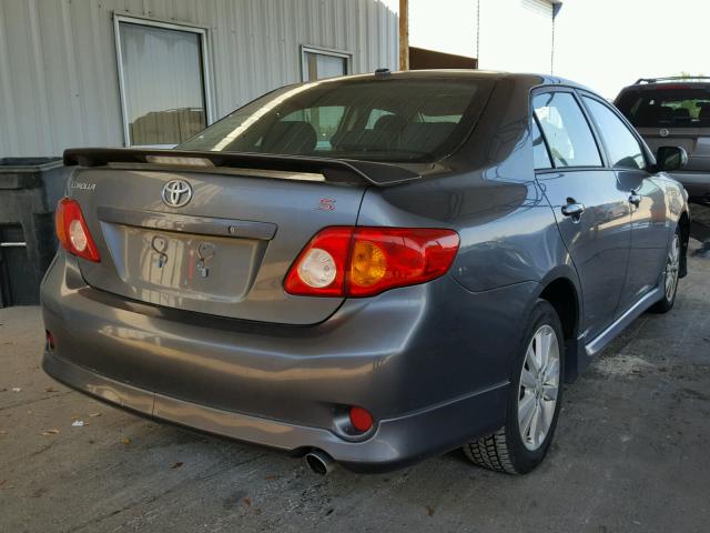 2T1BU4EE6AC301775 - 2010 TOYOTA COROLLA BA GRAY photo 4