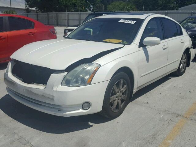 1N4BA41E64C844870 - 2004 NISSAN MAXIMA SE WHITE photo 2